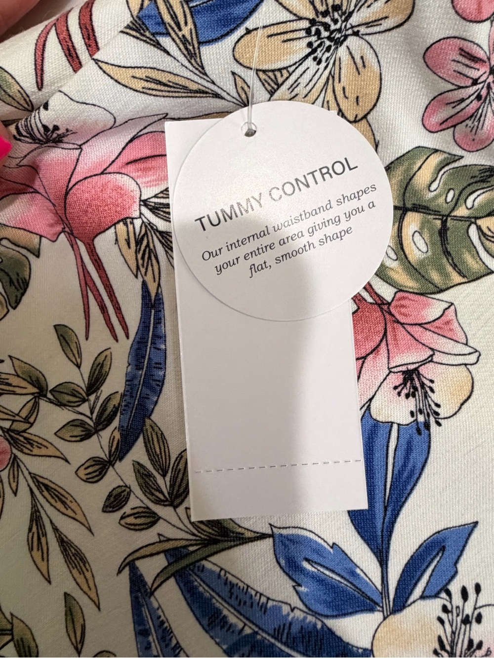 Premise ππ Capri Tropical Floral Stretch Tummy Control Pull-On Size Medium - Picture 8 of 15